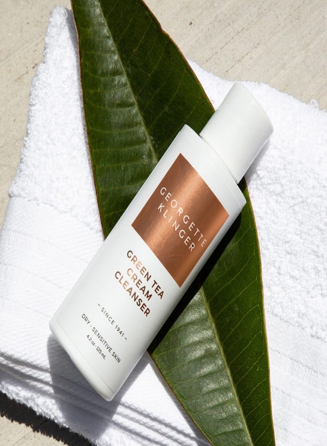Georgette Klinger Green Tea Cream Cleanser - Hydrating Lightweight with Jasmine, Prickly Pear, Olive, Avocado Maintains Moisture, Nourishes and Soothes Dry Skin with Antioxidant Protection - 4.2 oz - Image 2